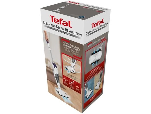 Вертикальный пылесос TEFAL CLEAN & STEAM REVOLUTION (VP7751 WH)